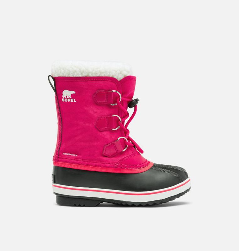 Sorel Childrens Yoot Pac™ Nylon - Kids Snow Boots Pink/Black - 724965FBJ